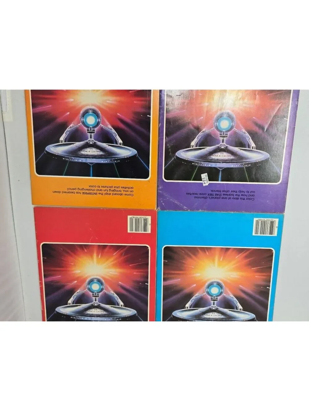 Lot of 4 Vintage 1979 Star Trek Original Series Color & Activity Books